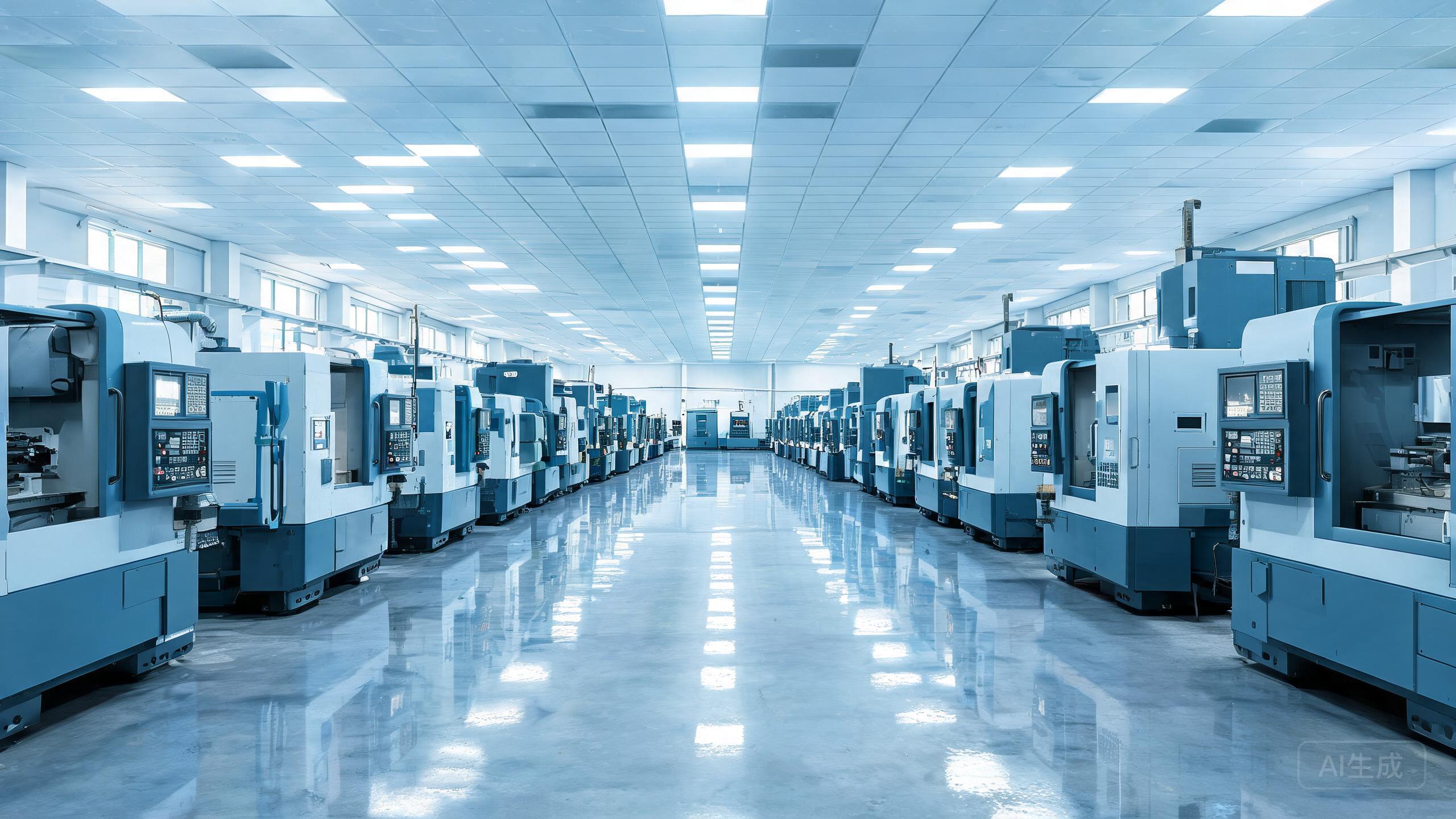 CNC machine tool workshop